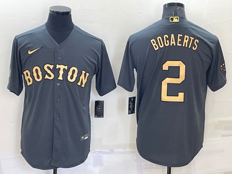 Men Boston Red Sox #2 Bogaerts Grey 2022 All Star Game Nike MLB Jersey->new orleans saints->NFL Jersey